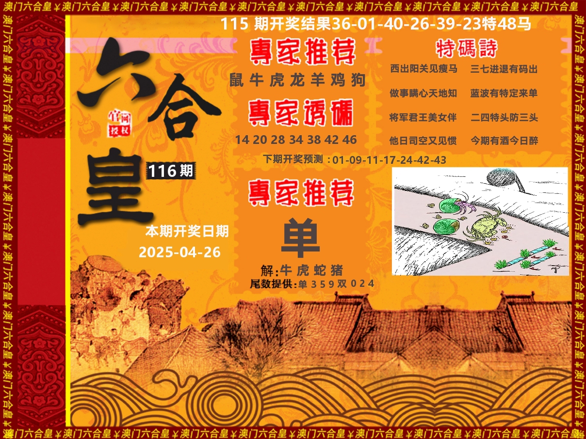 六合皇系列 第116期