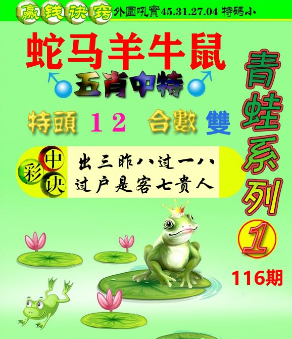 青蛙彩图 第116期
