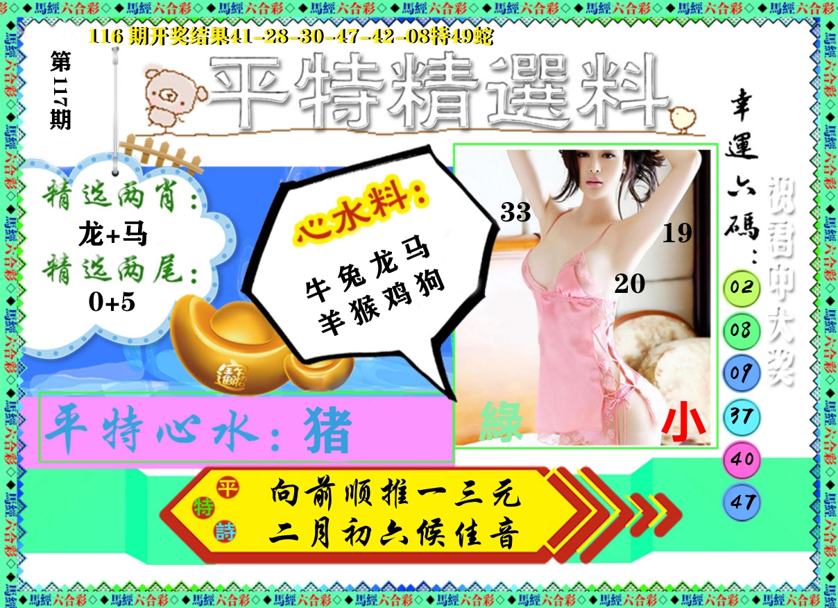 平特精选料 第117期