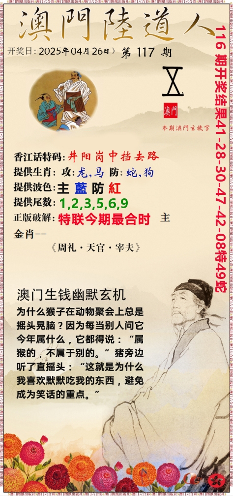 澳门陆道人 第117期