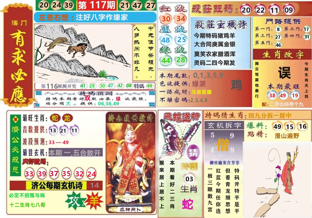澳门有求必应 第117期