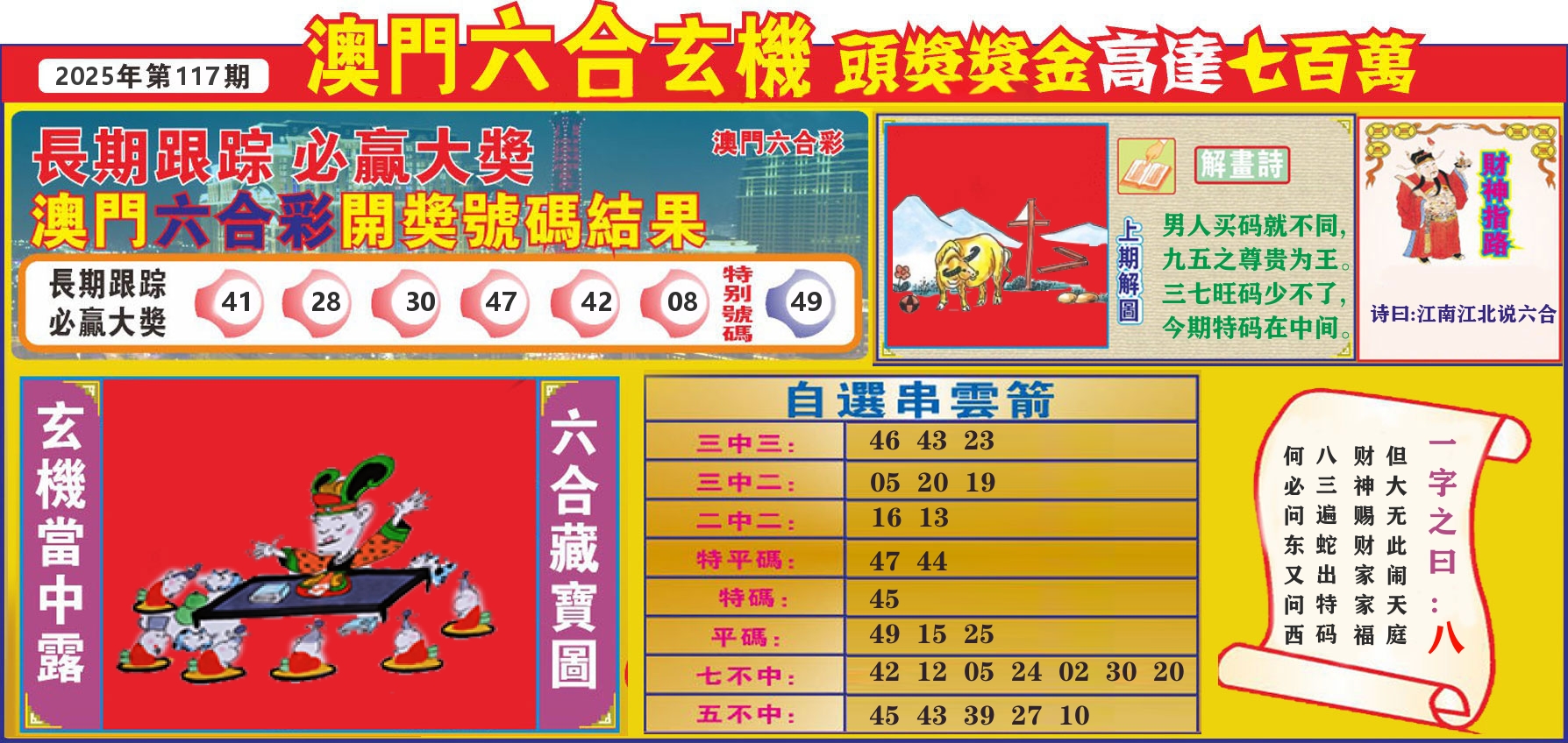 七星彩图C 第117期