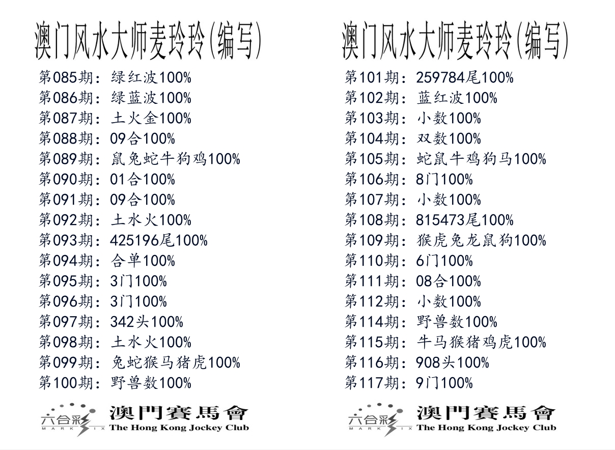 港麦大师 第117期
