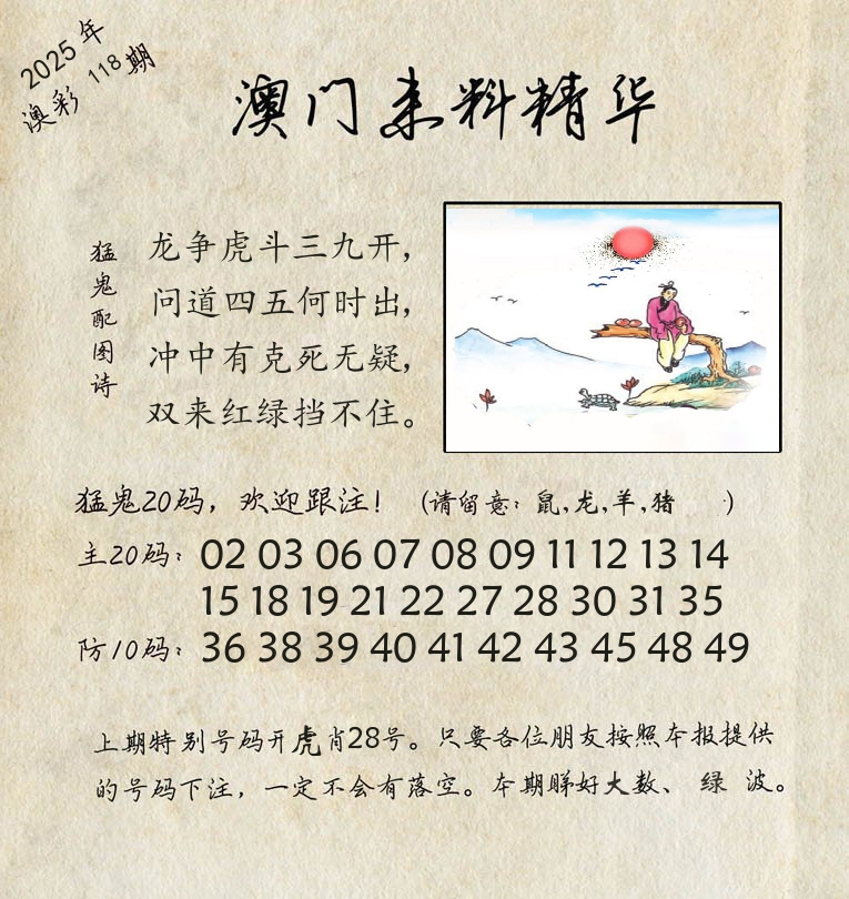 精华来料 第118期