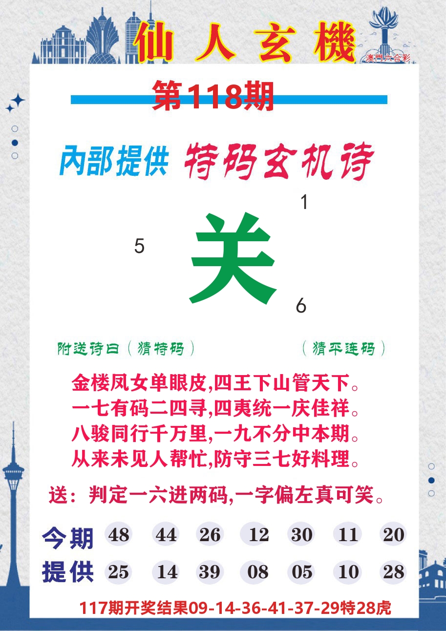 澳门钱多多D 第118期