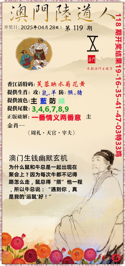 澳门陆道人 第119期