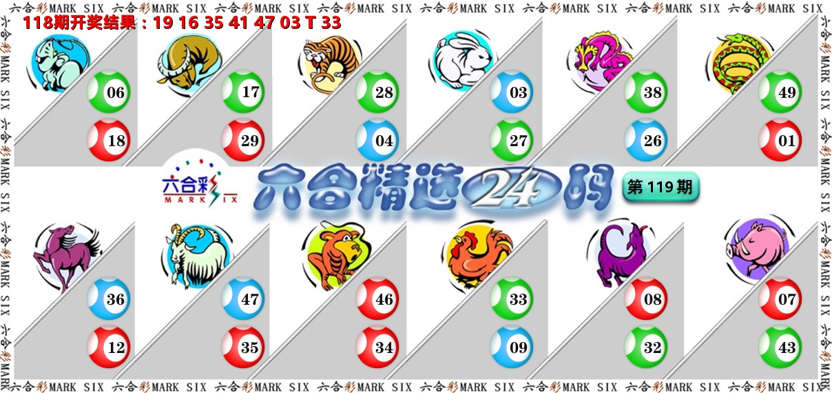 六合精选24码 第119期