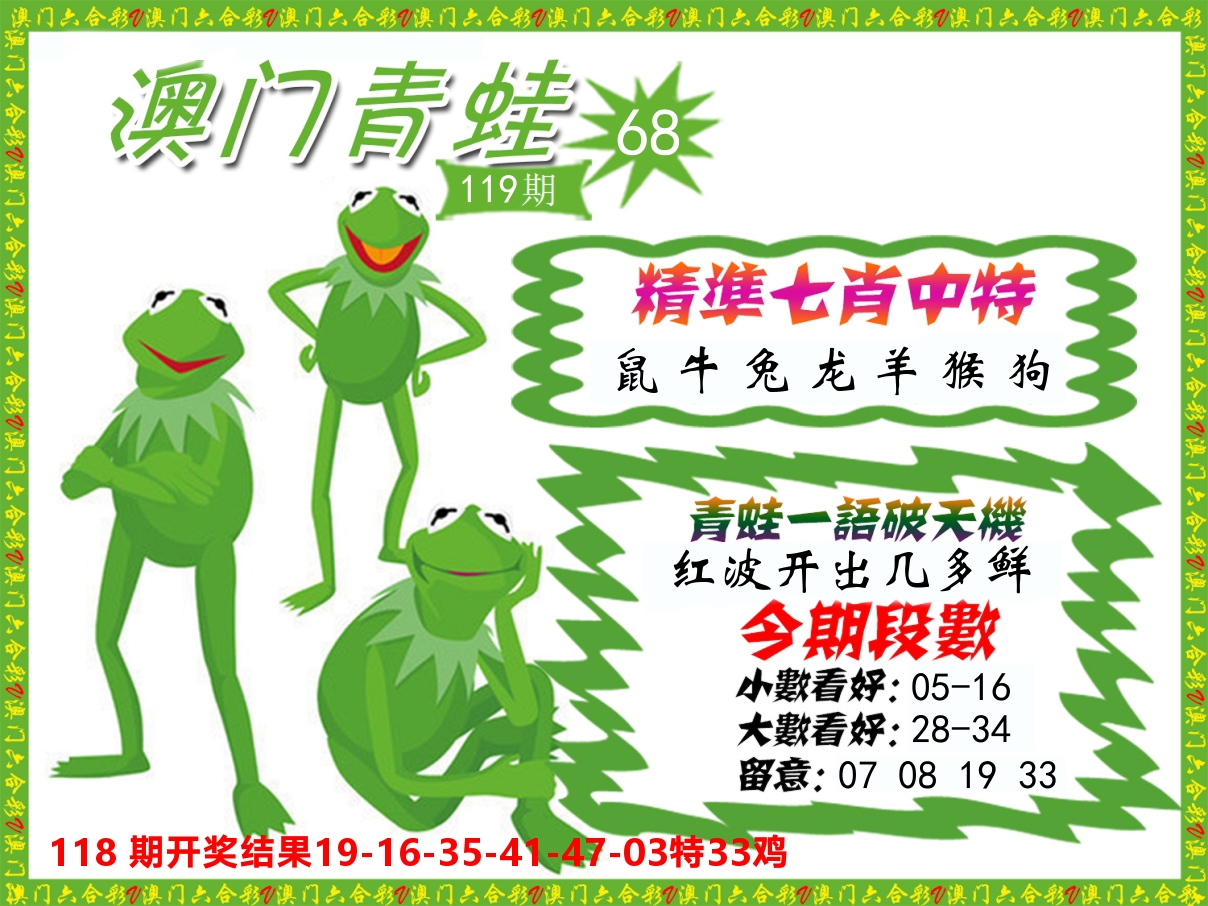 青蛙系列68 第119期