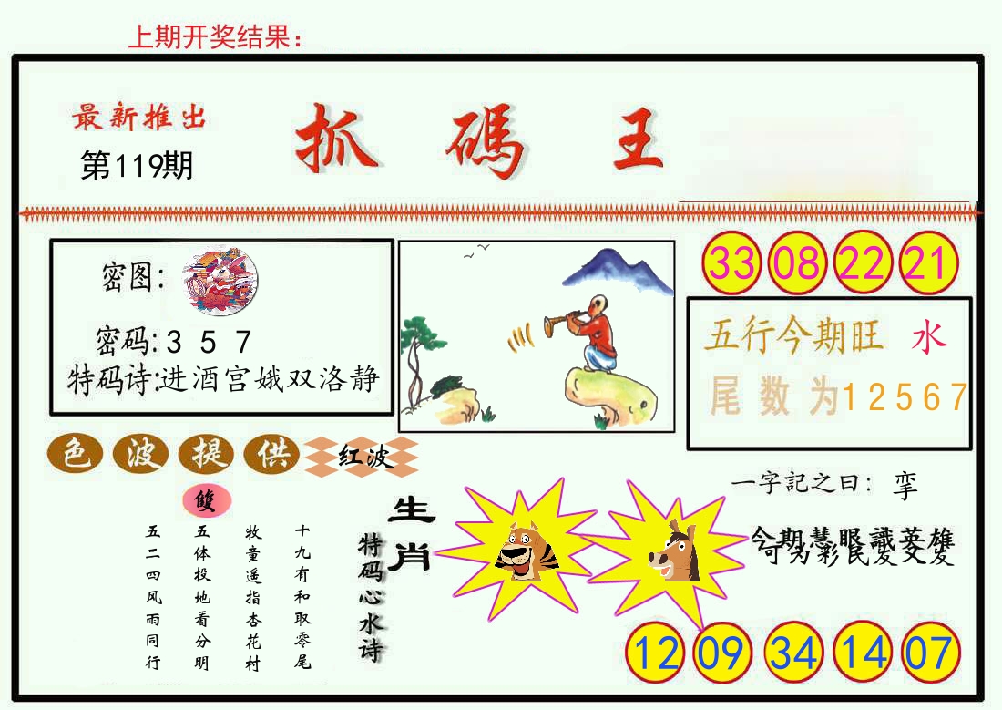 最新抓码王 第119期