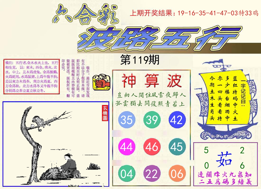 波路五行 第119期