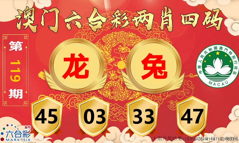 澳门两肖四码 第119期