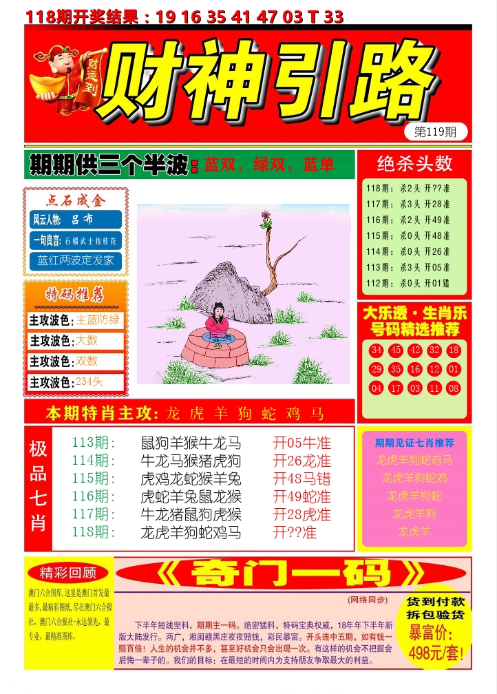 财神引路 第119期