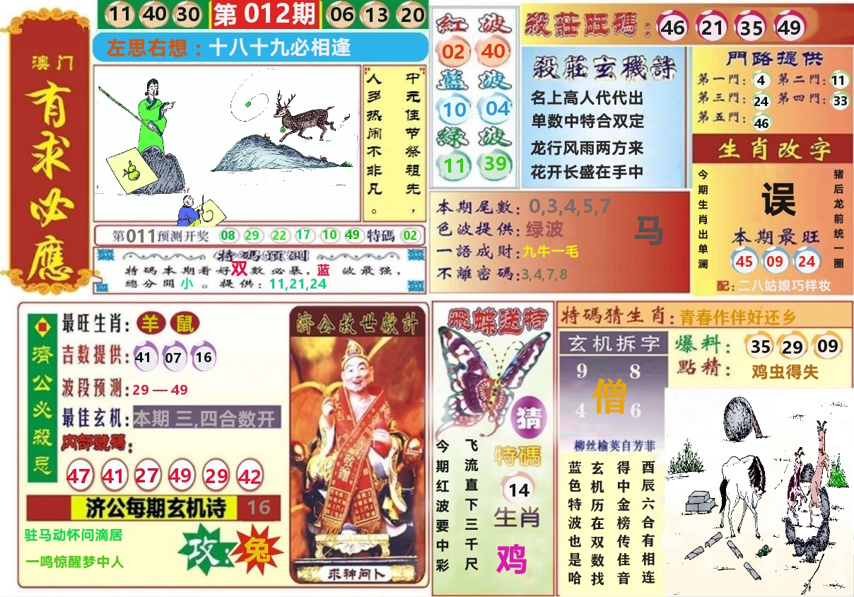 澳门有求必应 第12期
