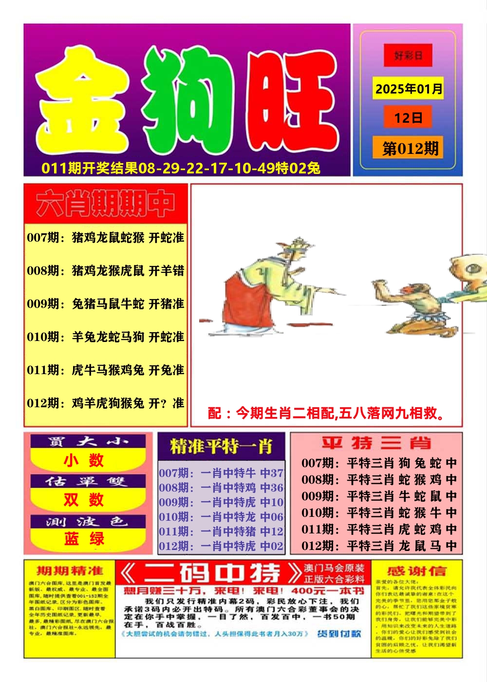 澳门金狗旺A 第12期