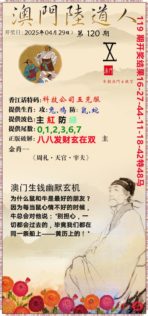 澳门陆道人 第120期