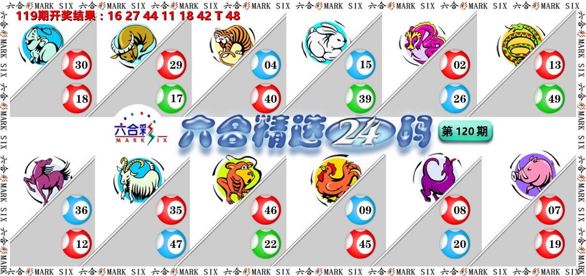 六合精选24码 第120期