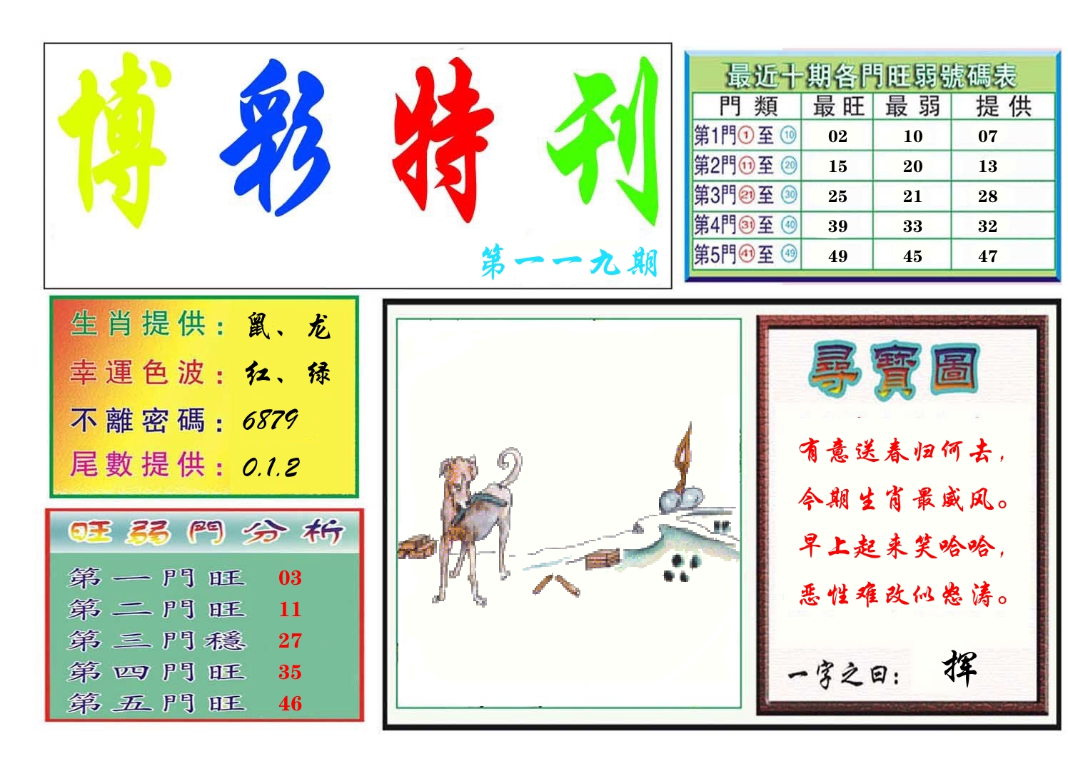 博彩特刊 第120期