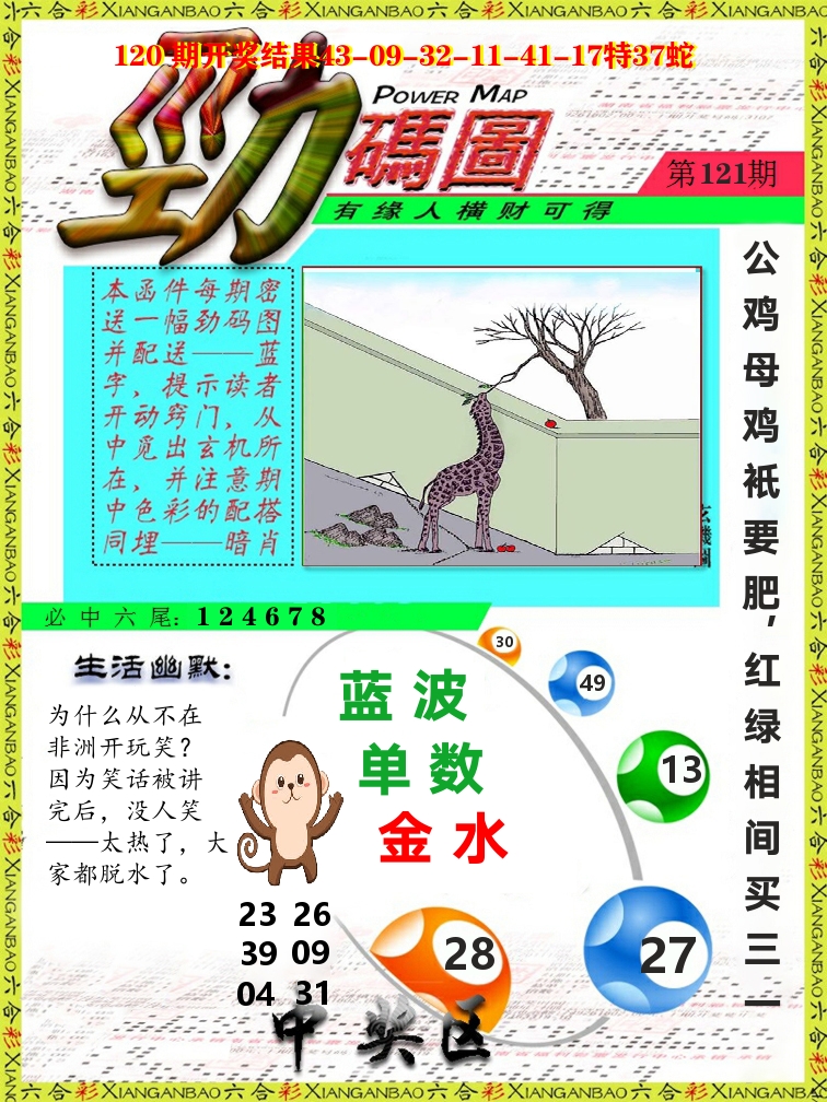 劲码图 第121期