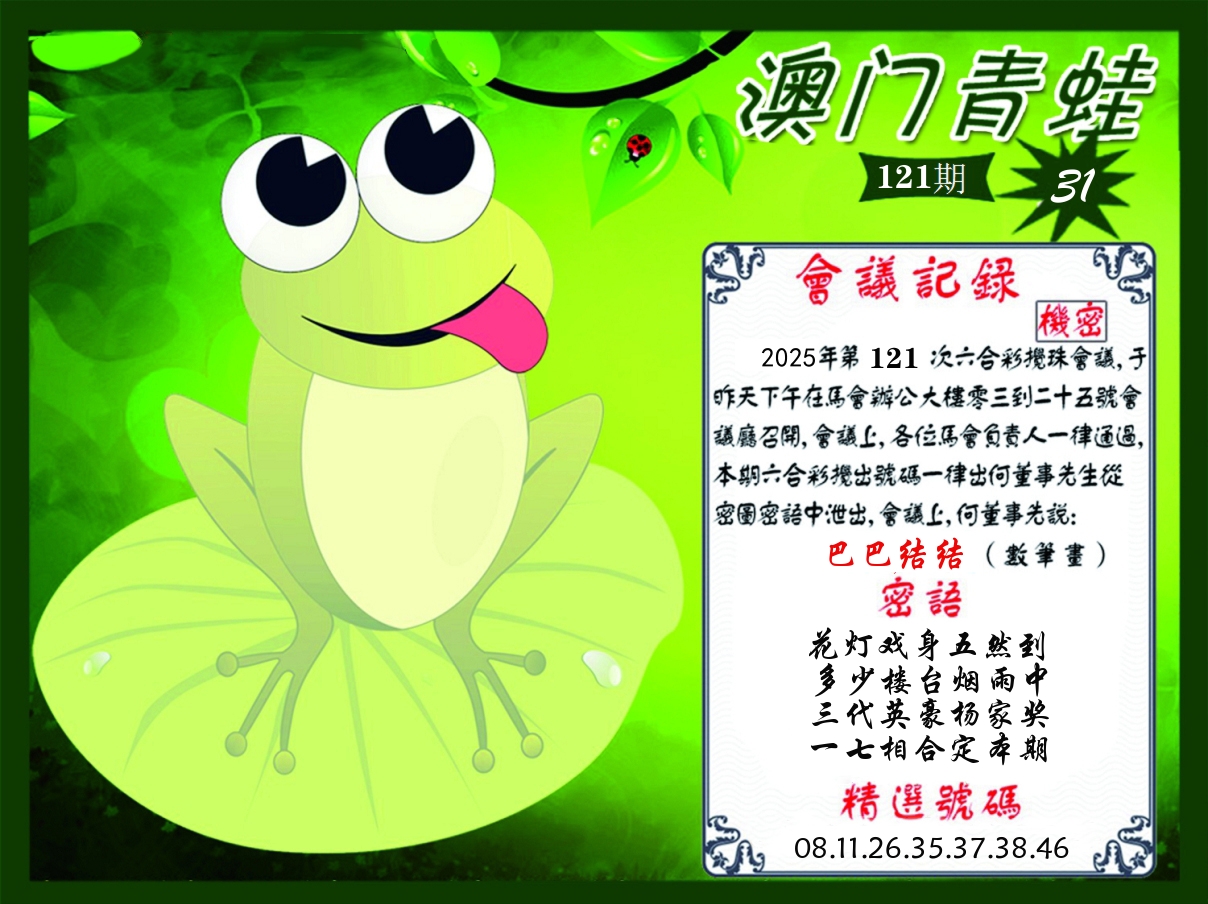 青蛙系列31 第121期