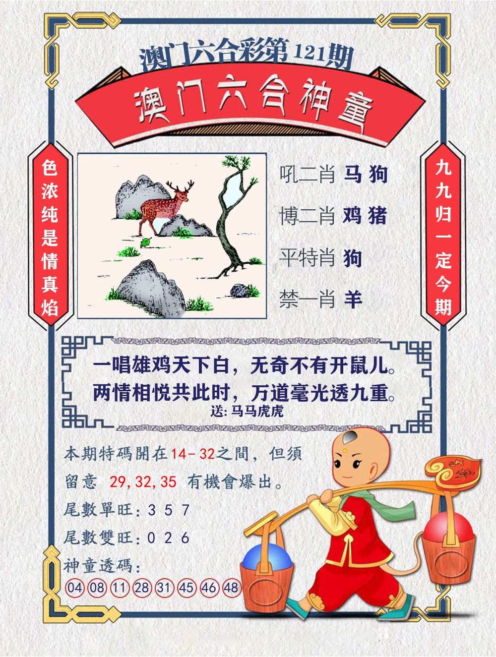 六合神童 第121期