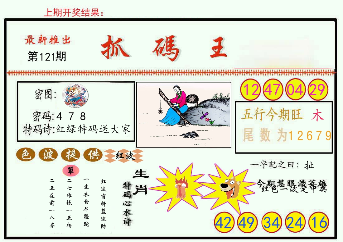 最新抓码王 第121期