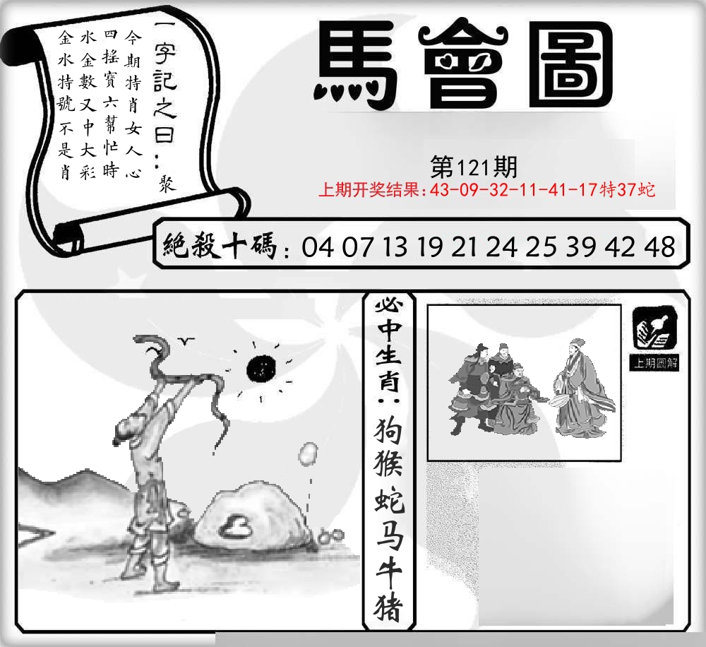 马会图 第121期