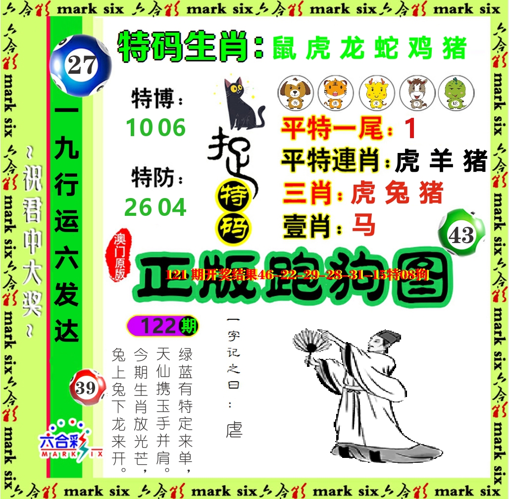正版跑狗图 第122期