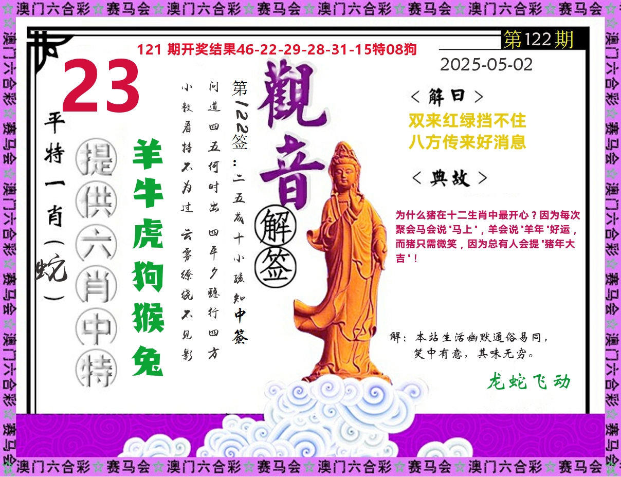 观音解签 第122期