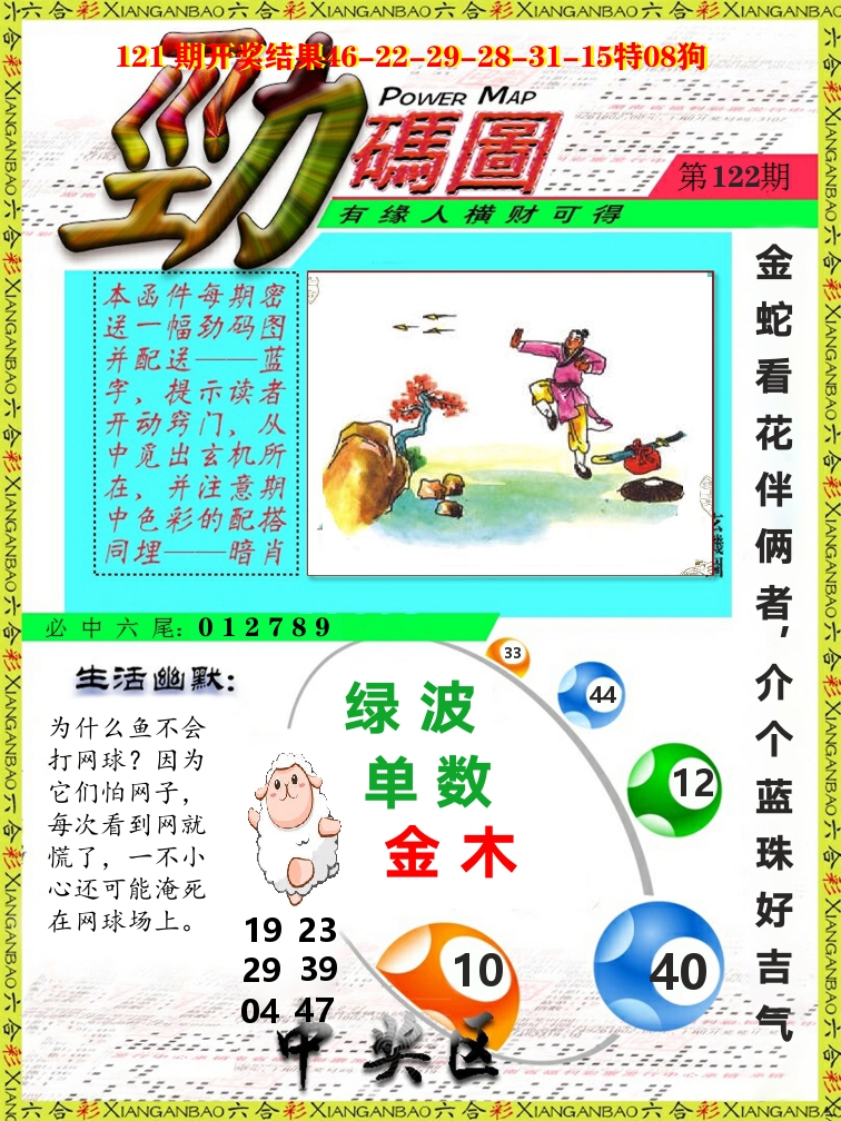 劲码图 第122期