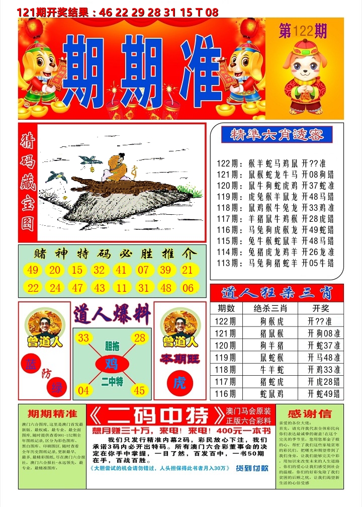 澳门期期准A 第122期