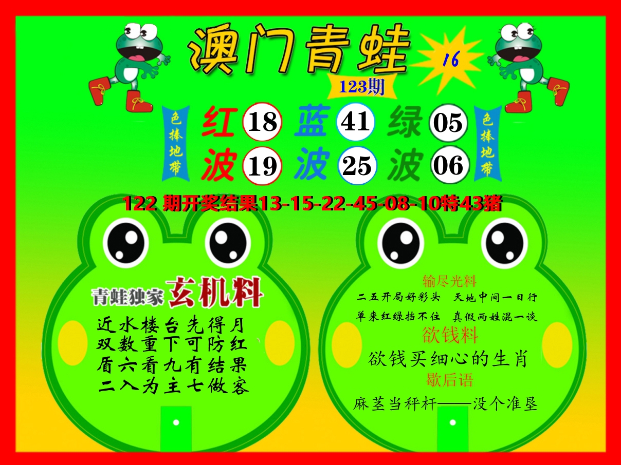青蛙系列16 第123期