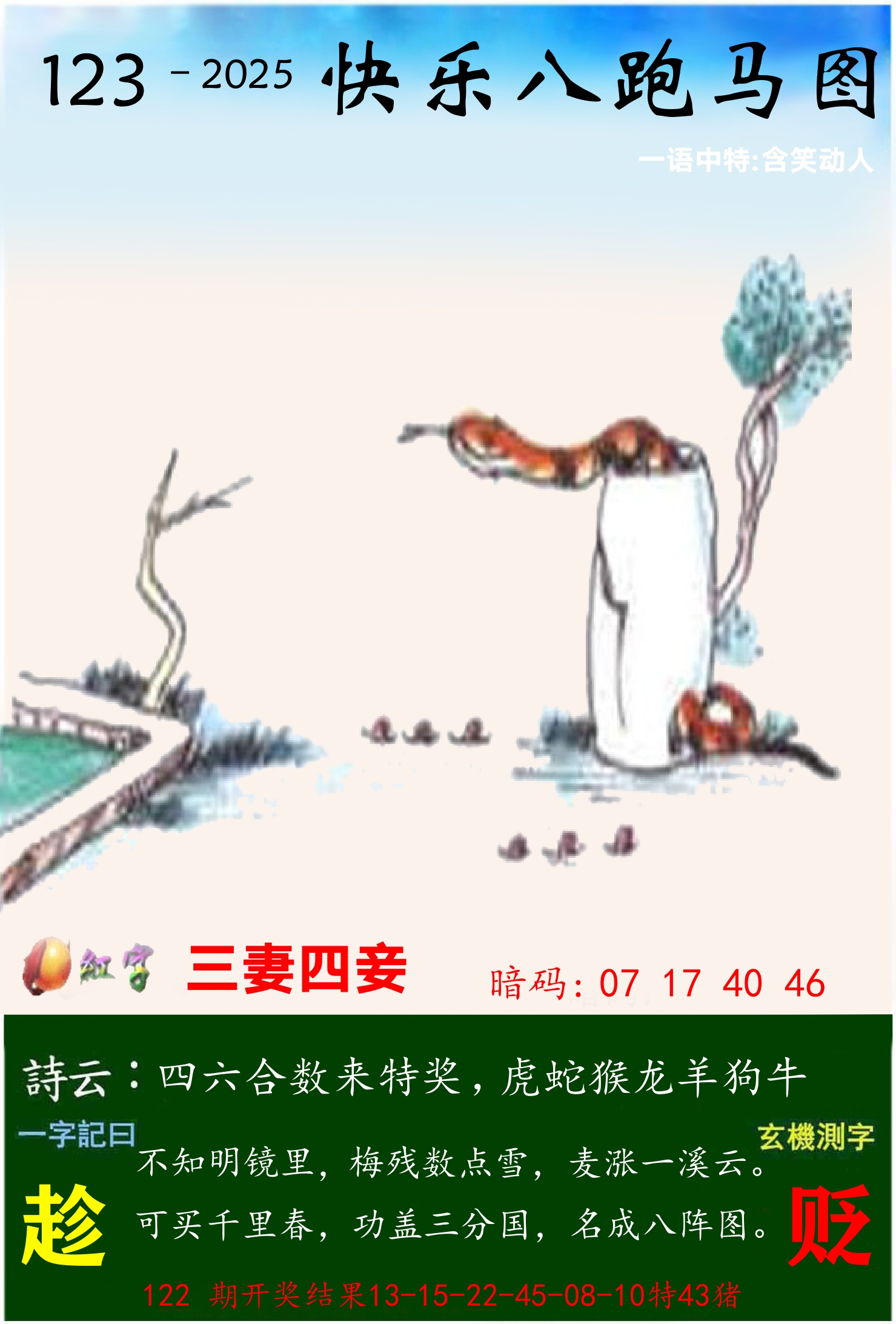澳门跑马 第123期