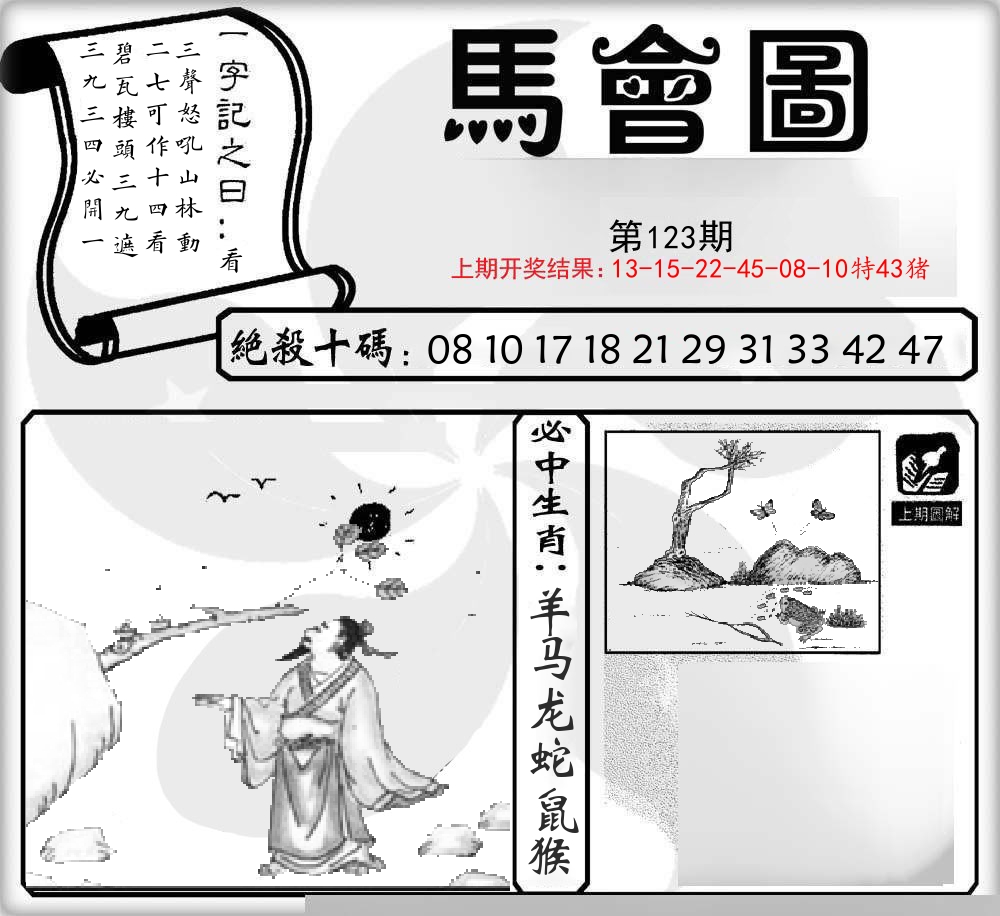 马会图 第123期