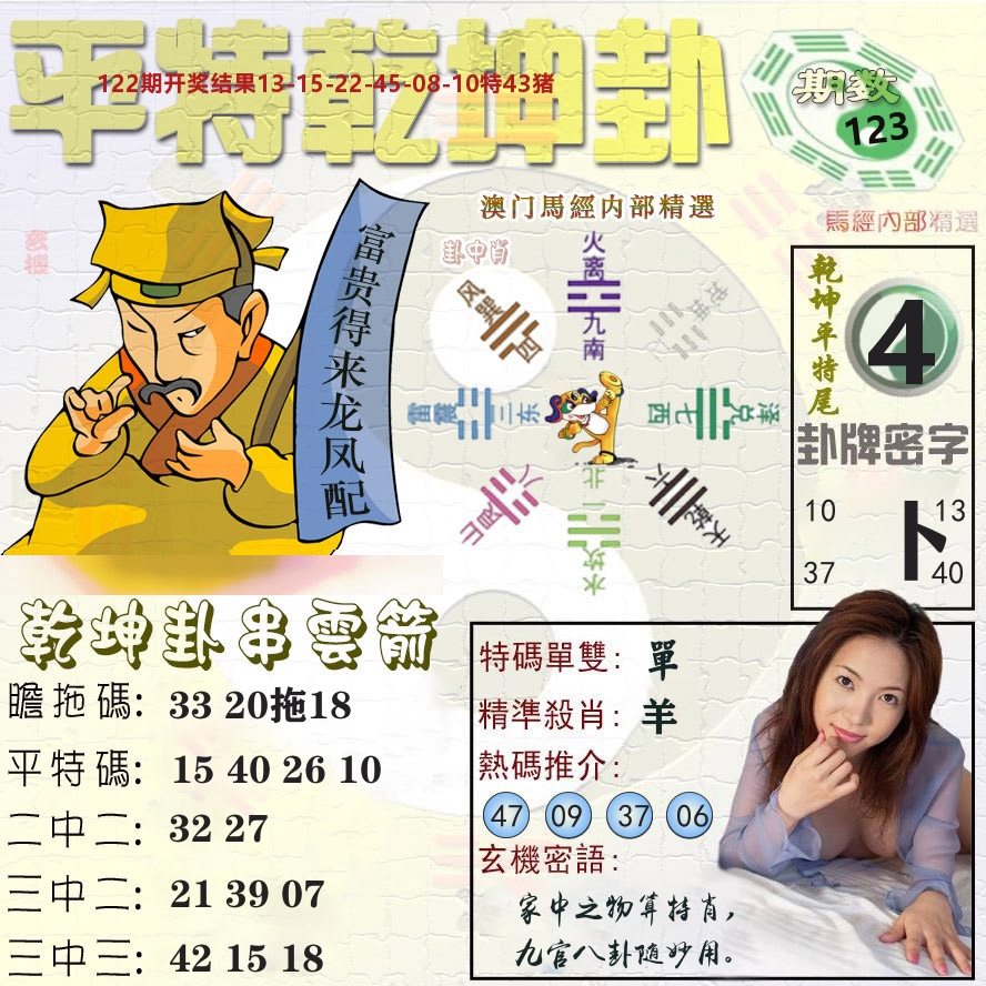 平特乾坤卦 第123期