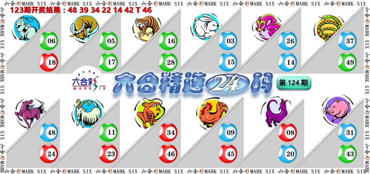 六合精选24码 第124期