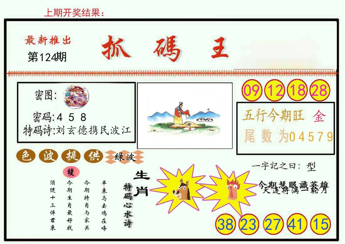 最新抓码王 第124期