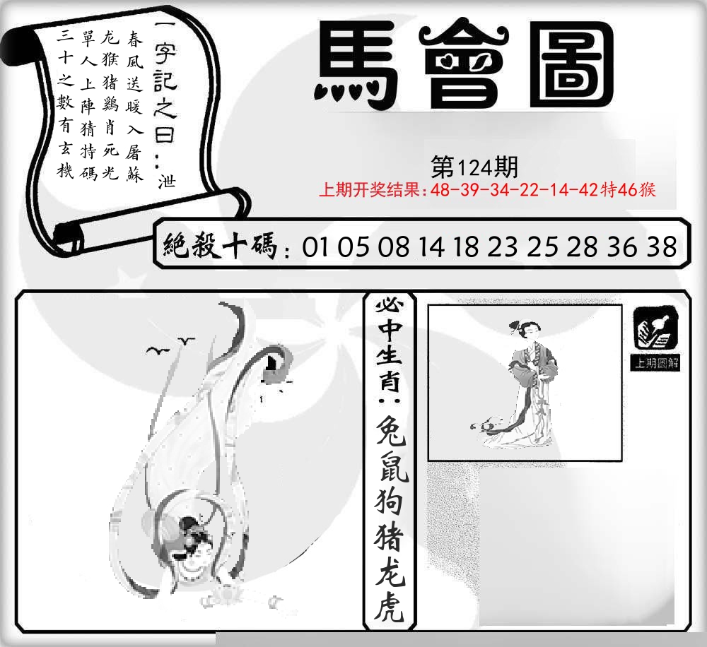 马会图 第124期