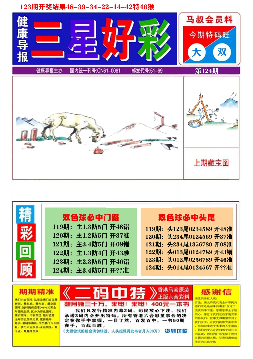 澳门三星好彩A 第124期
