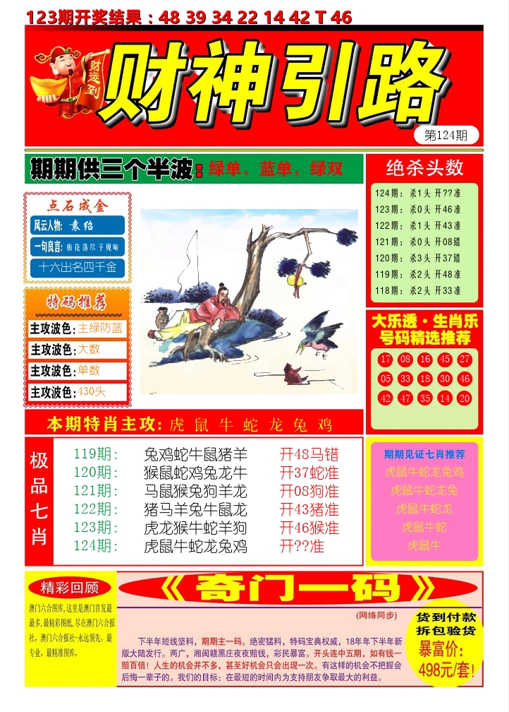 财神引路 第124期