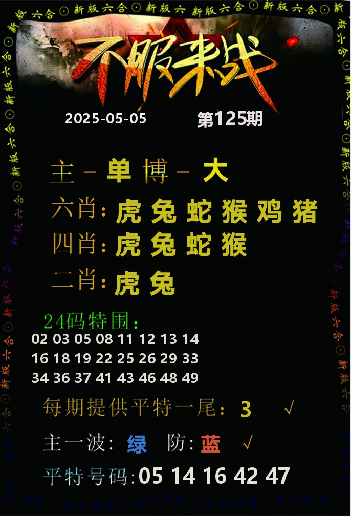 不服来战 第125期