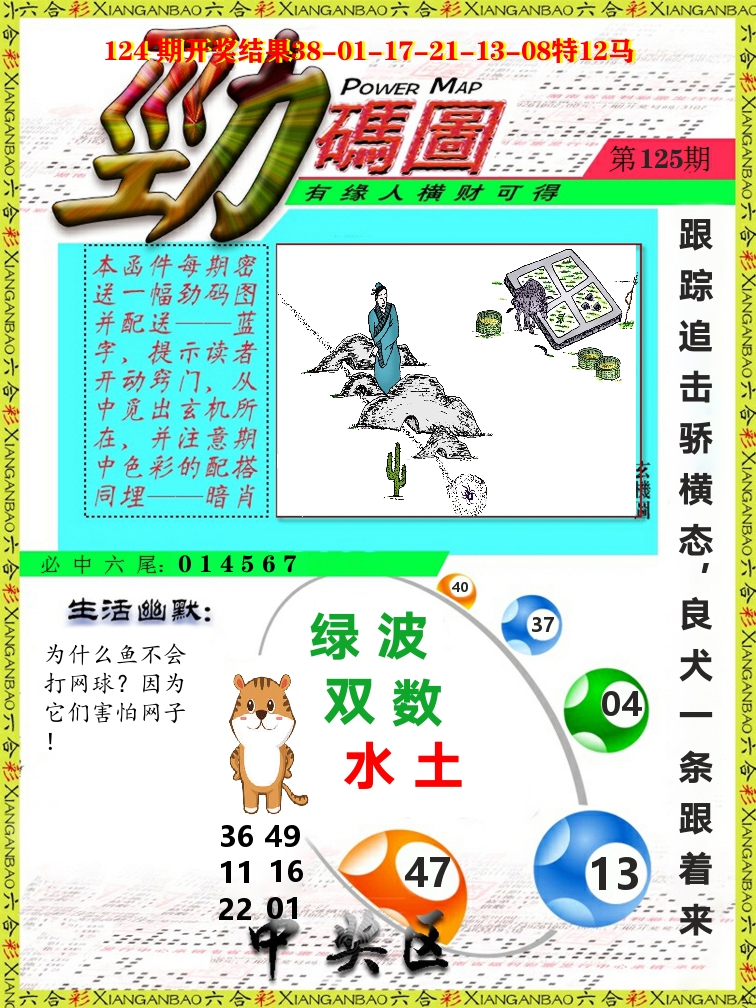 劲码图 第125期