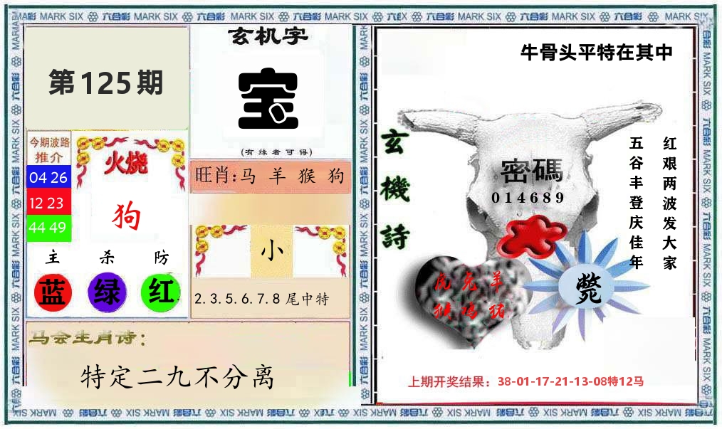 牛骨玄机 第125期