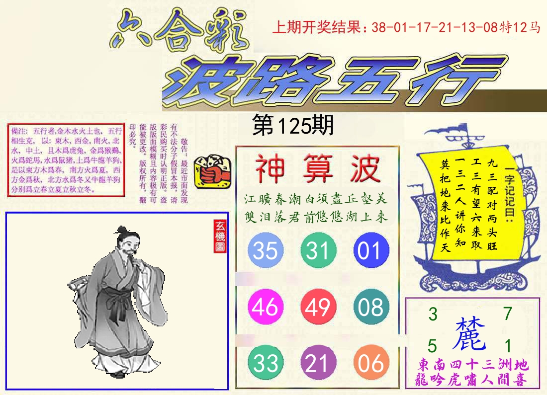 波路五行 第125期