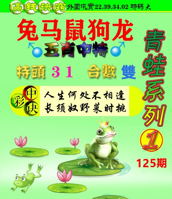青蛙彩图 第125期