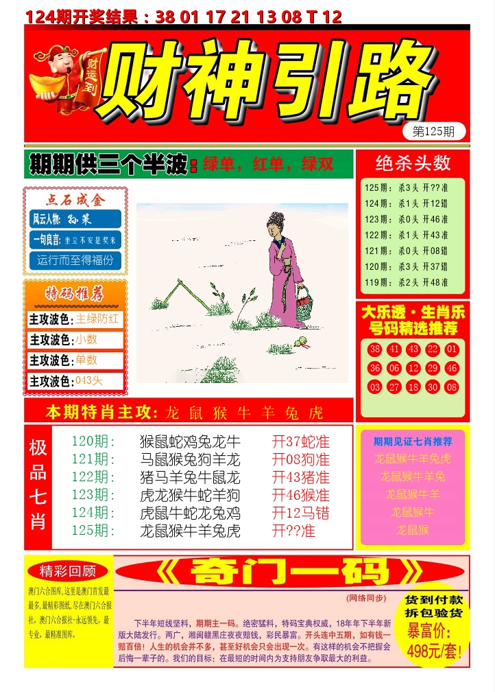 财神引路 第125期