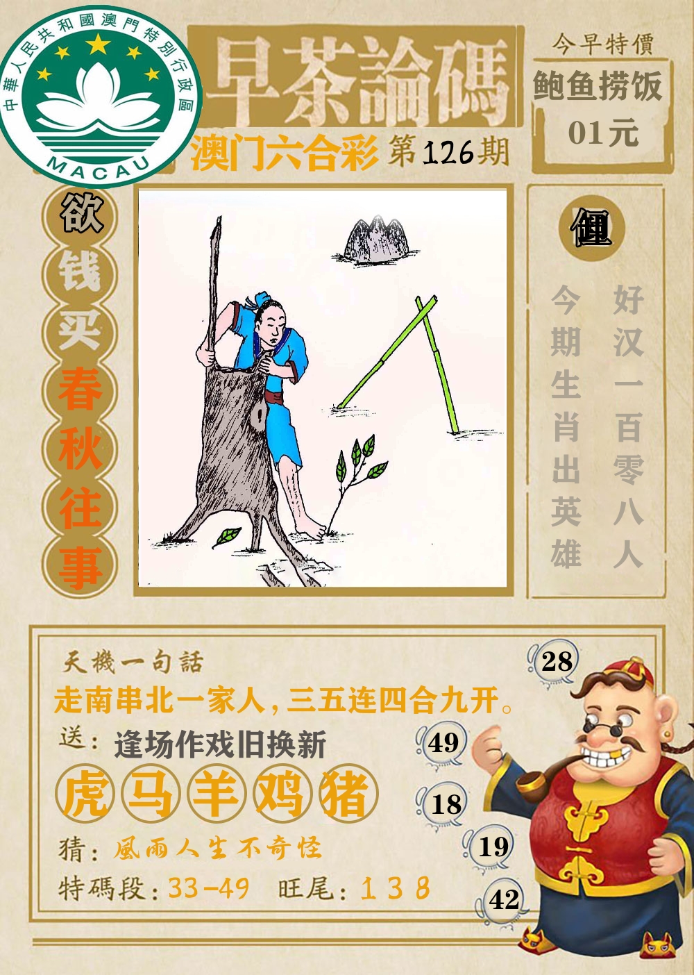 早茶论码 第126期