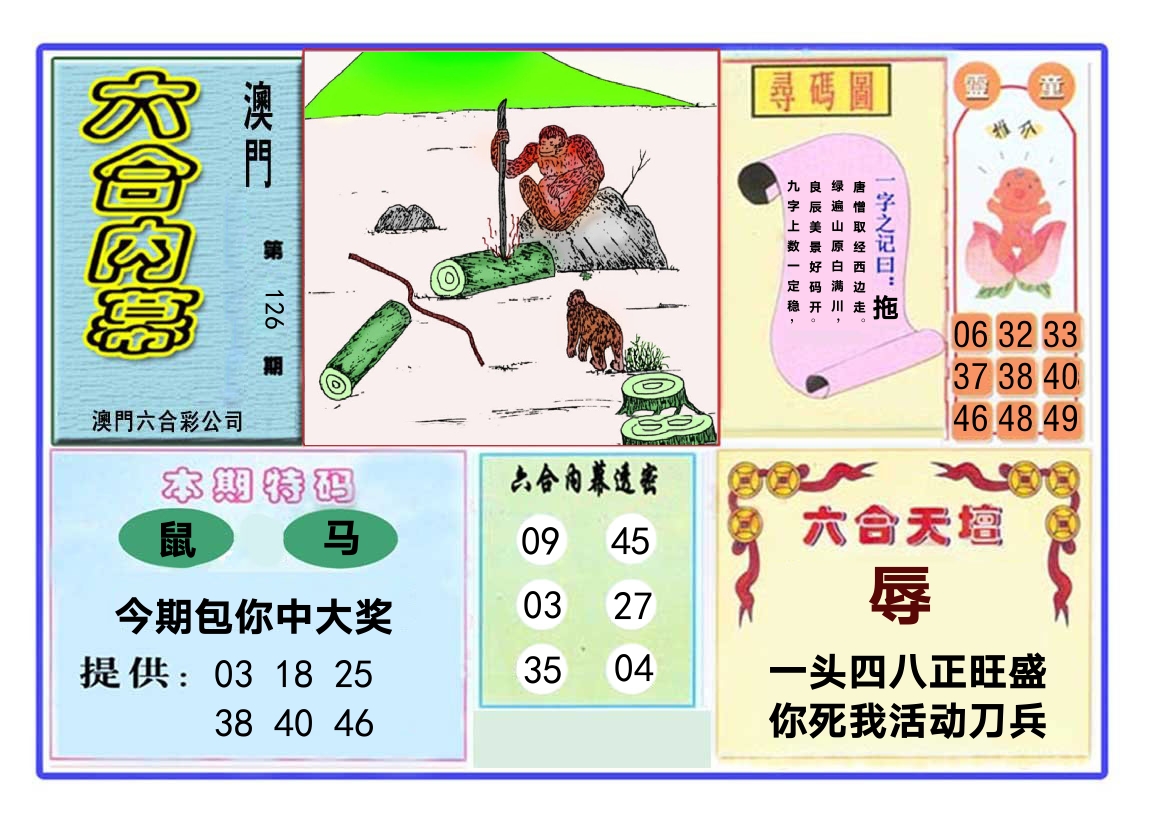 六合内幕 第126期