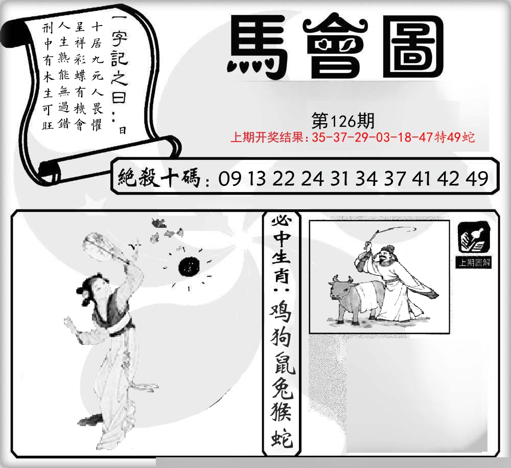 马会图 第126期