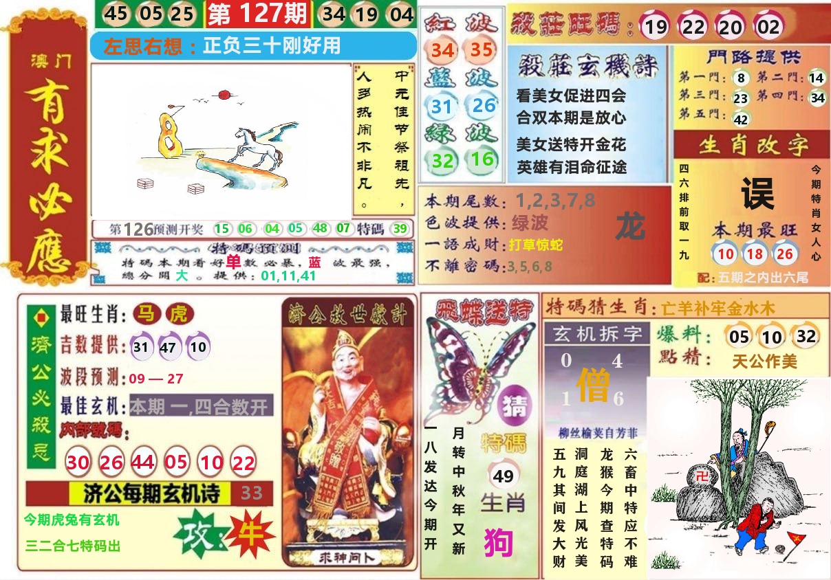 澳门有求必应 第127期
