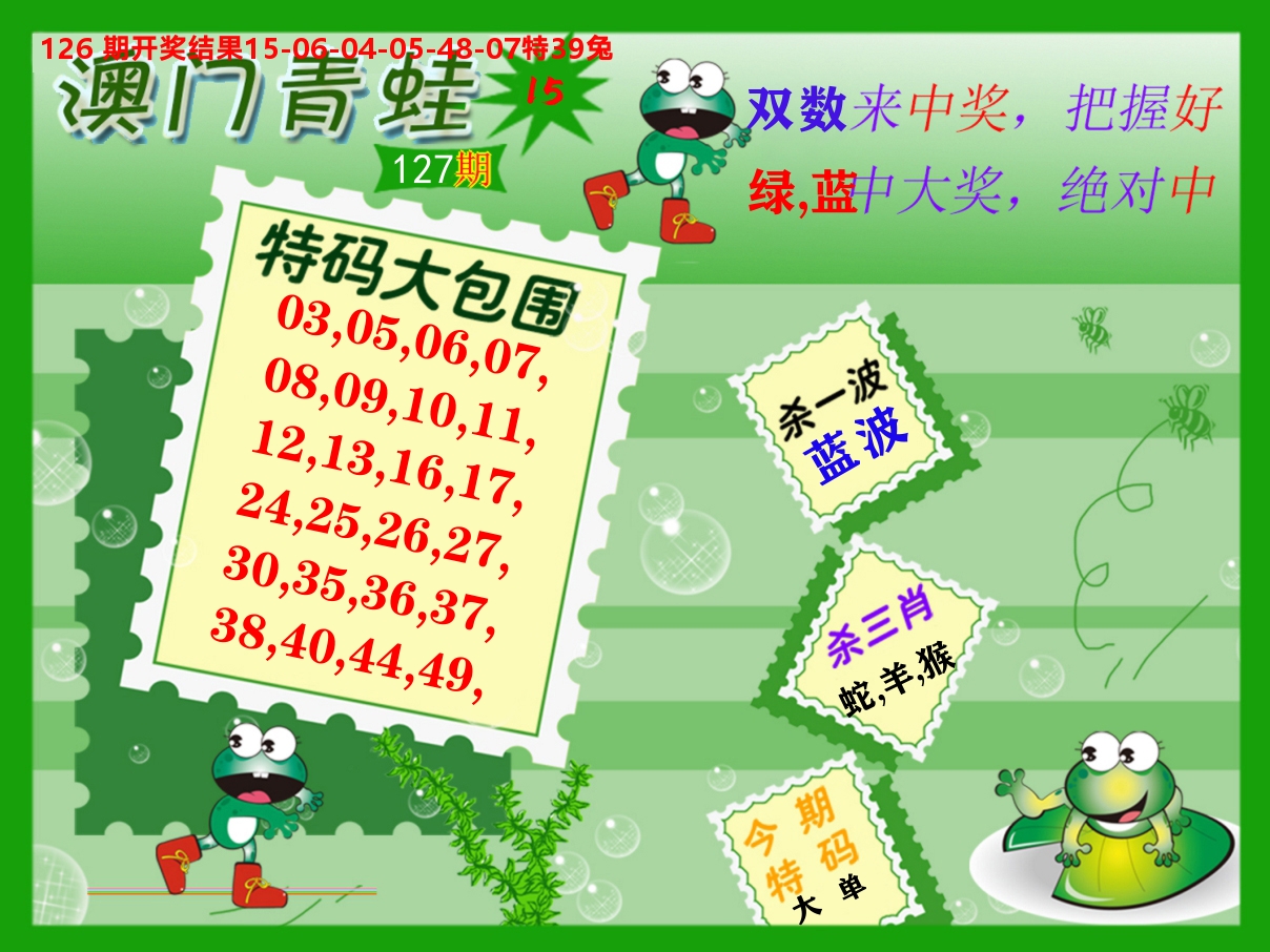 青蛙系列15 第127期